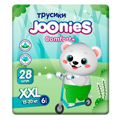 Подгузники трусики Comfort+ ХXL 15-20 кг 28 штук Joonies 94084 1
